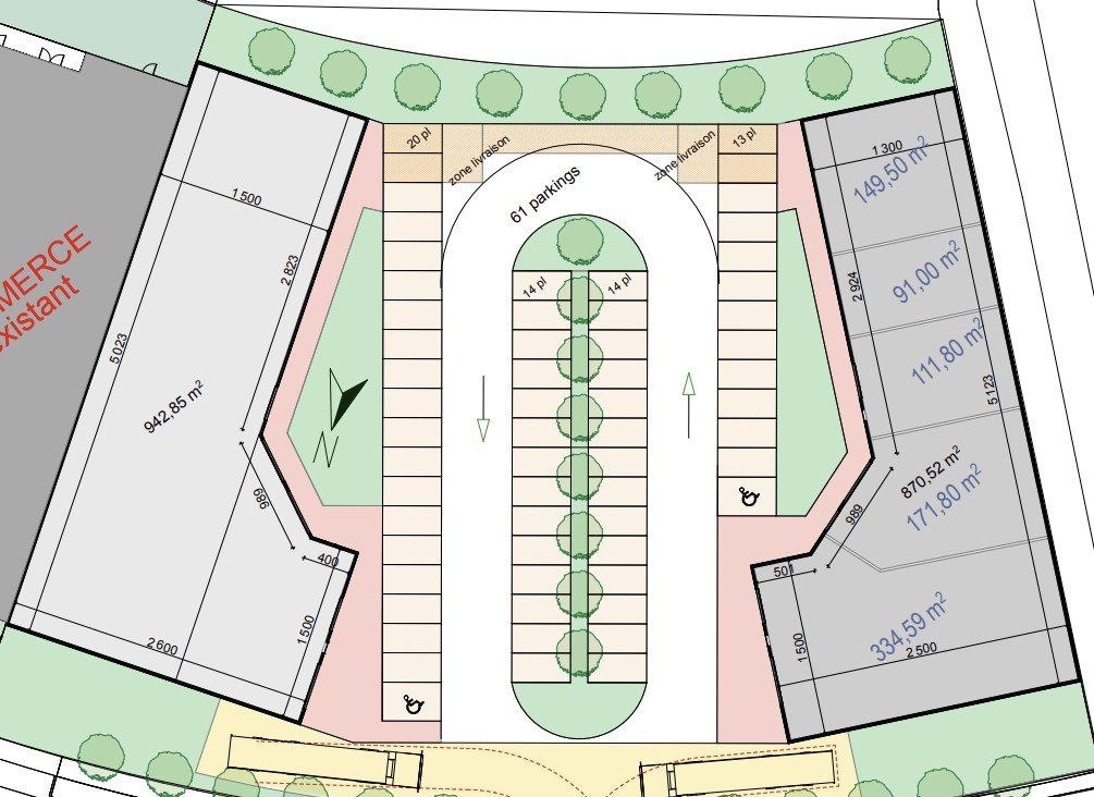 A louer - plusieurs locaux commerciaux - 1 813 m2 divisibles