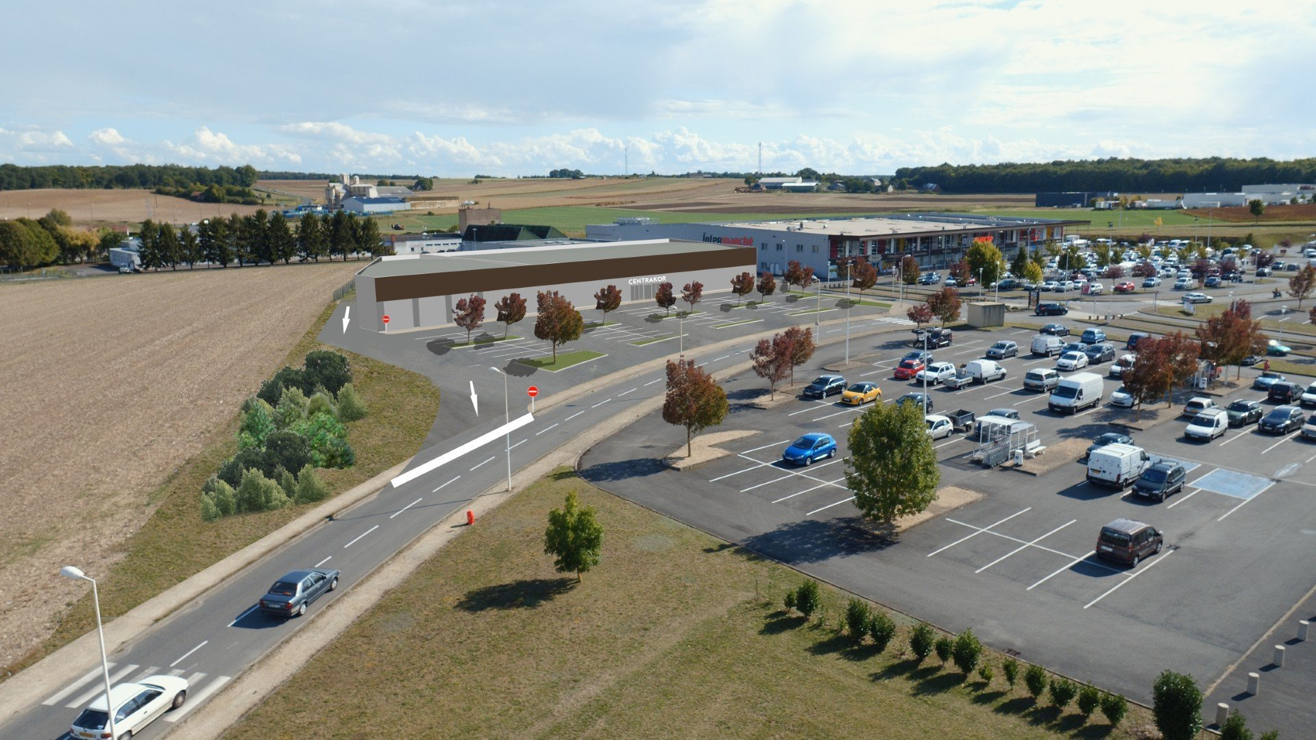 A louer - local commercial neuf de 605,83 m2 - Sainte-Maure 
